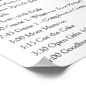 Vrijgezellenfeest - Routeplan Floral Fab Poster (Hoek)