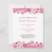 Vrijgezellenfeest Roze Aangepaste uitnodiging (Achterkant)