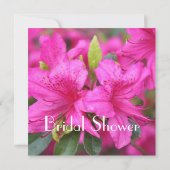 vrijgezellenfeest  roze azaleatbloemen kaart (Achterkant)