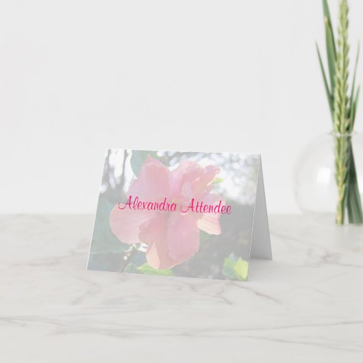 Vrijgezellenfeest Roze Bloem Plaats Instelling Naa (Voorkant)