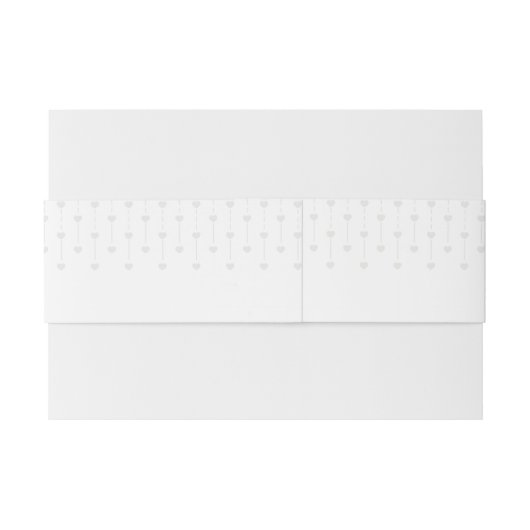 Vrijgezellenfeest roze bloemen grijze hartband uitnodigingen wikkel (Achterkant Voorbeeld)