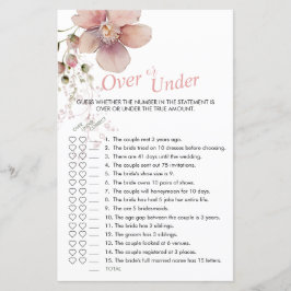 Vrijgezellenfeest Roze Bloemen Over of Onder Spel