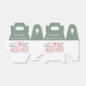 Vrijgezellenfeest Roze Bloemen Waterverf Favor Box Bedankdoosjes (Uitgevouwen)