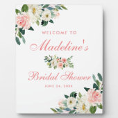 Vrijgezellenfeest Roze blozen Welkom Fotoplaat (Voorkant)