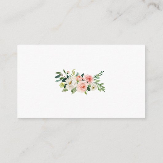 Vrijgezellenfeest Roze Blush Goud Registry Insert  Informatiekaartje (Achterkant)