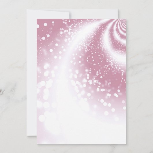 Vrijgezellenfeest - Roze Elegant Kaart (Achterkant)