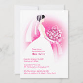 Vrijgezellenfeest Roze Flat Invitation Kaart (Achterkant)