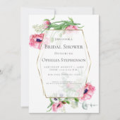 VRIJGEZELLENFEEST | roze klaproos boeket Kaart (Voorkant)