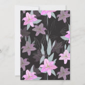 VRIJGEZELLENFEEST | Roze Lily Kaart (Achterkant)