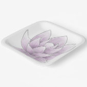 Vrijgezellenfeest Roze Lotus Papieren Bordje (Gebogen)
