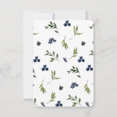 vrijgezellenfeest Roze marine Floral Invitations C Kaart (Achterkant)