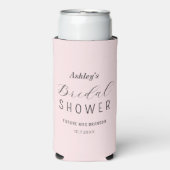 Vrijgezellenfeest Roze - minimalistisch Seltzer Blikjeskoeler (Seltzer Voorkant)