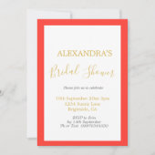 Vrijgezellenfeest Roze Oranje Gold Simple Kaart (Voorkant)