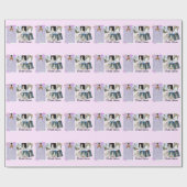 Vrijgezellenfeest roze Paarse geschenkverpakking Cadeaupapier (Vlak)