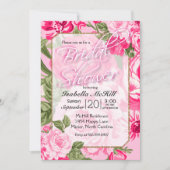 Vrijgezellenfeest -  roze Rozen Kaart (Voorkant)