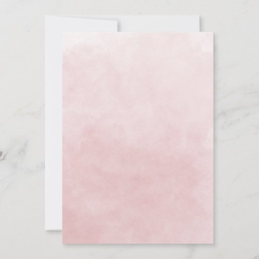 Vrijgezellenfeest Roze Sage Watering Can Rozen Kaart (Achterkant)