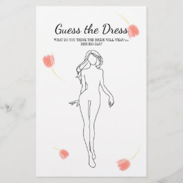 Vrijgezellenfeest roze tulpen raden de dress flyer