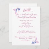 Vrijgezellenfeest, roze Waterverf Kaart (Voorkant / Achterkant)