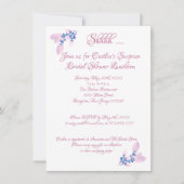 Vrijgezellenfeest, roze Waterverf Kaart (Voorkant)