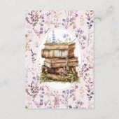 Vrijgezellenfeest roze Wildflower, aanpasbaar Informatiekaartje (Achterkant)