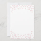 Vrijgezellenfeest roze wispy rustieke wijnstok uit kaart (Achterkant)