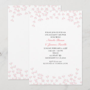 Vrijgezellenfeest roze wispy rustieke wijnstok uit kaart