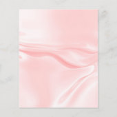 Vrijgezellenfeest roze zijde florale begrotingsuit flyer (Achterkant)