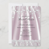 Vrijgezellenfeest Roze Zijderige diamantkristal Kaart (Voorkant)