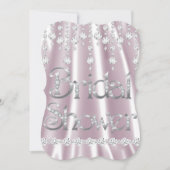 Vrijgezellenfeest Roze Zijderzijde Diamond Crystal Kaart (Voorkant)