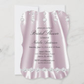 Vrijgezellenfeest Roze Zijderzijde Diamond Crystal Kaart (Achterkant)