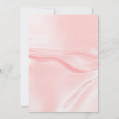 Vrijgezellenfeest roze zilverfloralen witte rozen  kaart (Achterkant)