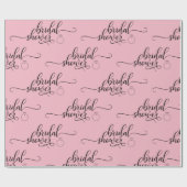 VRIJGEZELLENFEEST roze zwarte RING script kalligra Cadeaupapier (Vlak)