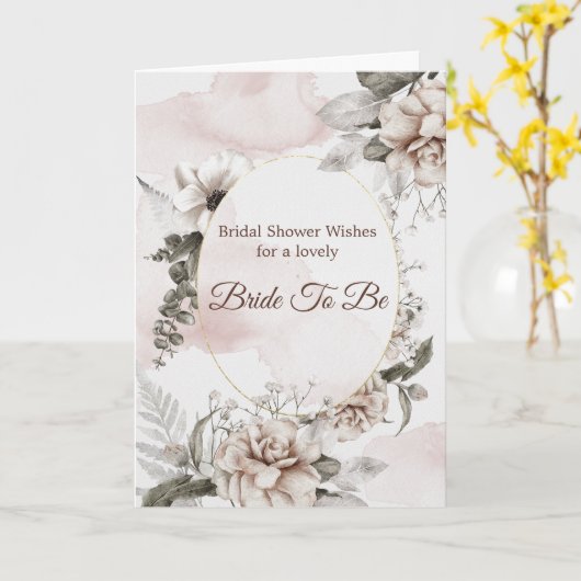 Vrijgezellenfeest Rozen Floral Kaart (Gele Bloem)