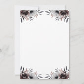 Vrijgezellenfeest Rozen met glazen  Kaart (Achterkant)