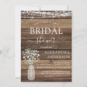 Vrijgezellenfeest Rustic Baby's Radem I Kaart (Voorkant)