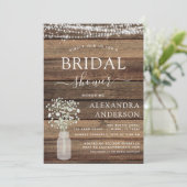 Vrijgezellenfeest Rustic Baby's Radem I Kaart (Staand voorkant)