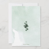 Vrijgezellenfeest Rustic Blue Gum Eucalyptus Kaart (Achterkant)