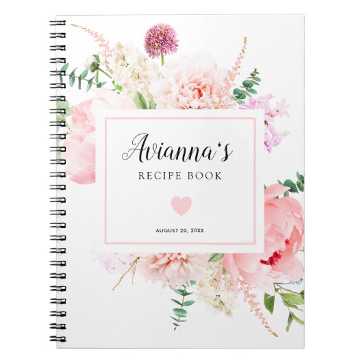Vrijgezellenfeest Rustic Pink Peony Notitieboek (Voorkant)