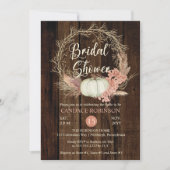 Vrijgezellenfeest - Rustic Pumpkin Pampas Wreath Kaart (Voorkant)