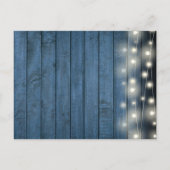 Vrijgezellenfeest Rustic String Lights Squeeze Lem Aankondigingskaart (Achterkant)