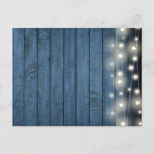 Vrijgezellenfeest Rustic String Lights Squeeze Lem Aankondigingskaart (Achterkant)