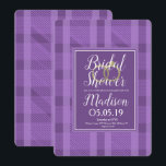 Vrijgezellenfeest Rustic Violet Pset Folie Rings Kaart<br><div class="desc">Violet Pset & Wedding Rings Bridal Shower-uitnodigingen Ontworpen door: groot digitaal ontwerp van Dream</div>