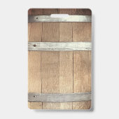 Vrijgezellenfeest Rustic VIP Pas Badge (Achterkant)