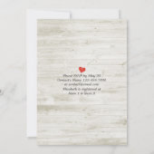 Vrijgezellenfeest Rustic Wood Floral String Lights Kaart (Achterkant)