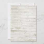 Vrijgezellenfeest Rustic Wood Floral String Lights Kaart (Achterkant)