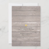 Vrijgezellenfeest Rustic Wood Floral String Lights Kaart (Achterkant)