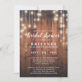 Vrijgezellenfeest Rustic Wood String Lights