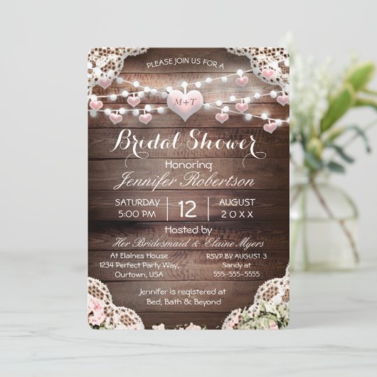 Vrijgezellenfeest rustiek land kaart (Staand voorkant)