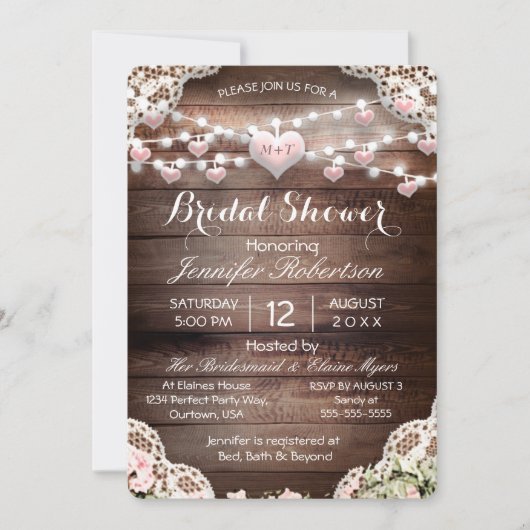 Vrijgezellenfeest rustiek land kaart (Voorkant)