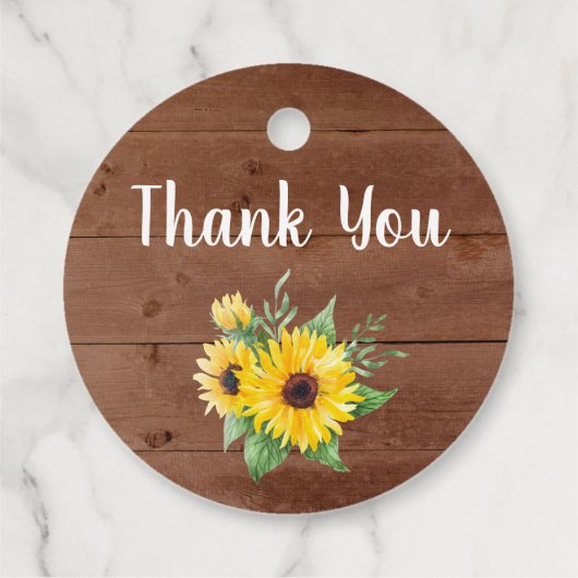 Vrijgezellenfeest rustiek zonnebloemhout dank u Fa Bedankjes Labels (Achterkant)